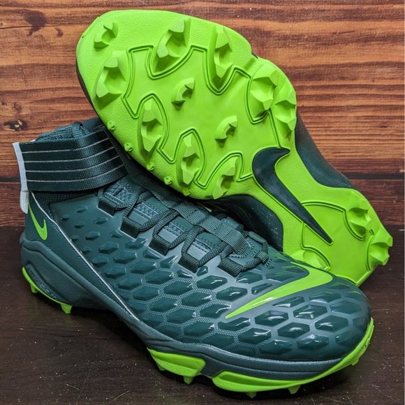 Nike Force Savage Pro 2 Mid Shark Men's 15 Michigan State PE football cleats - Picture 1 of 13